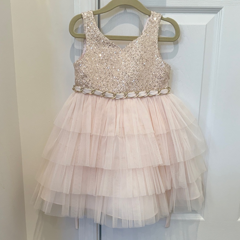 3T Dress - Toddler Pink Tutu Sequin Dress (Never Worn)